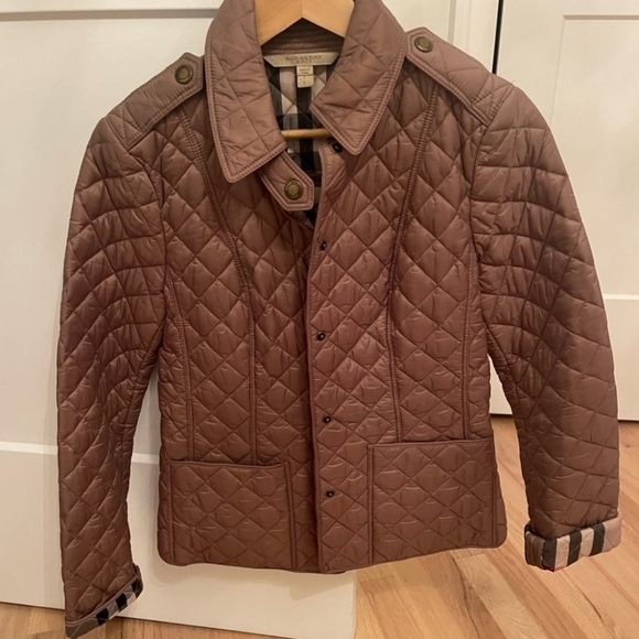 AUTH BURBERRY Quilted Nova Check Plaid lined jacket SIZE SMALL - Picture 3 of 8